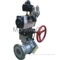 Pneumatic PTFE Lined O-type Ball Valve adjusting valve